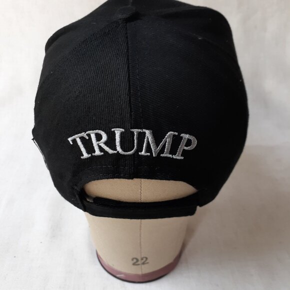 MAGA - Never Surrender - Black Baseball Cap - Adjustable Fit - Picture 4 of 9